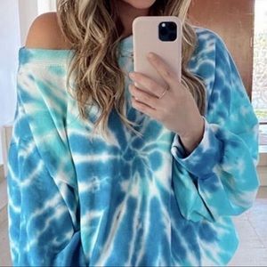 Tie dye oversized sweatshirt